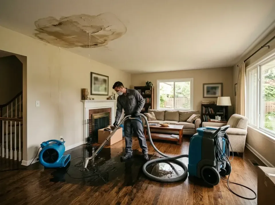 attic-pipe-burst-ceiling-drip-008 — frequently asked questions, Water Damage Restoration & Carpet Care in Manchester, WA
